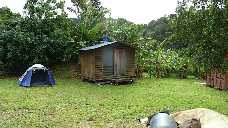 One of the lovely cabins, or you could bring your own tent.